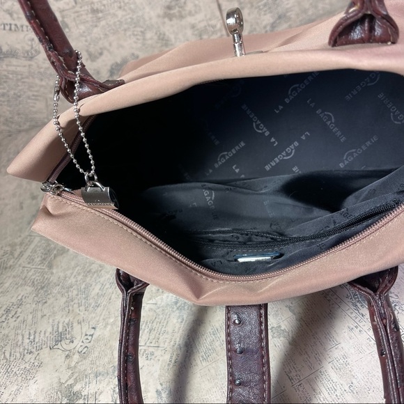 LA BAGAGERIE  Nylon & Leather Trim Tote Bag - Picture 10 of 14